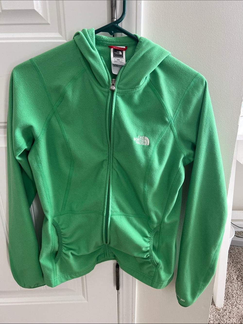 The North Face Green Fleece Full-Zip Hoodie